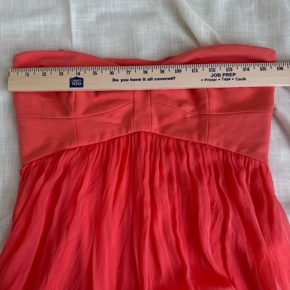 DIANE VON FURSTENBURG Asti Short Strapless 100% Silk Babydoll Dress wedding - Picture 12 of 13